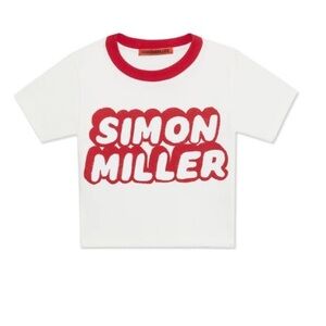 White and Red Simon Miller babytee
